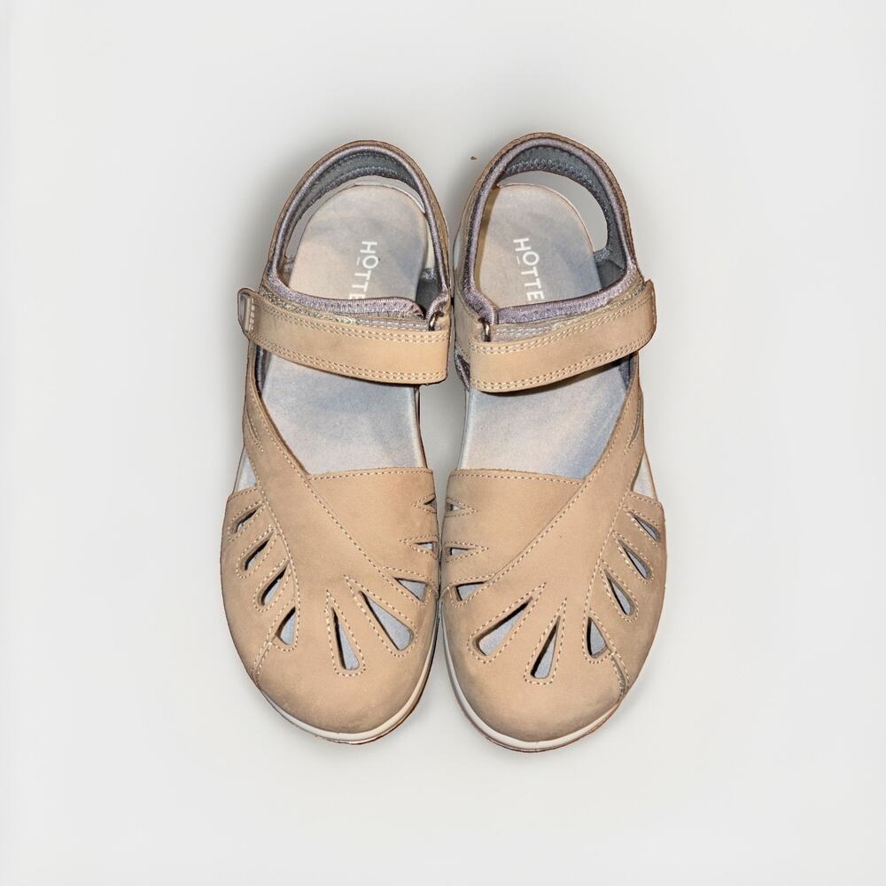 Hotter Quest Nubuck Sandals, Moss Size 9.5 New Without Box